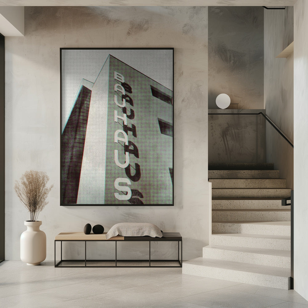 Bauhaus Dessau architecture in vintage magazine style I Poster