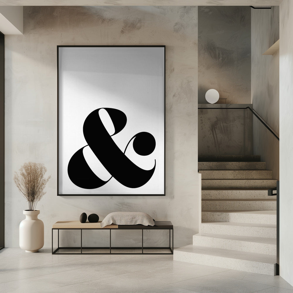 Scandi ampersand Poster