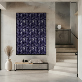 Indigo Blue Pattern Poster