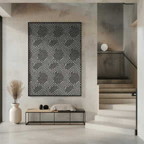 Black And White Pattern Poster