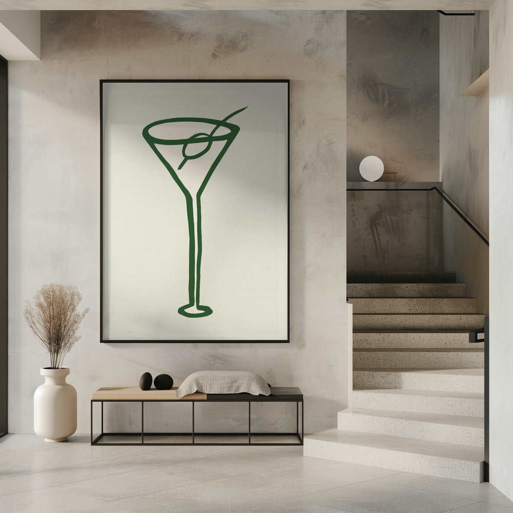 Cocktail Green Poster