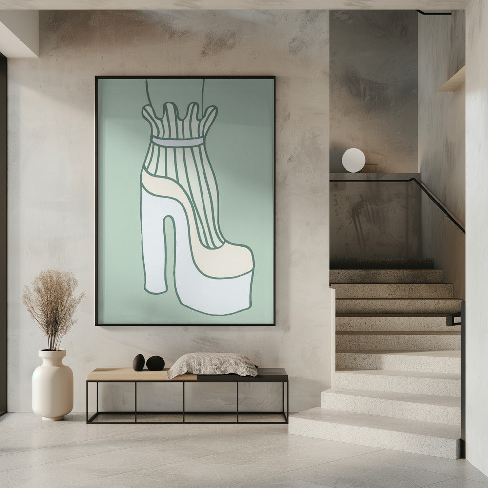 Shoe Green Poster