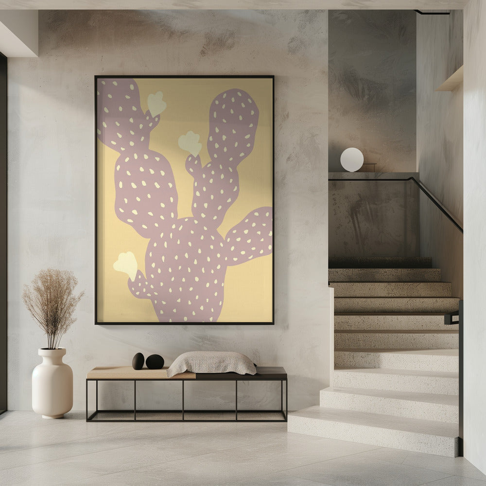 Cactus Yellow Poster