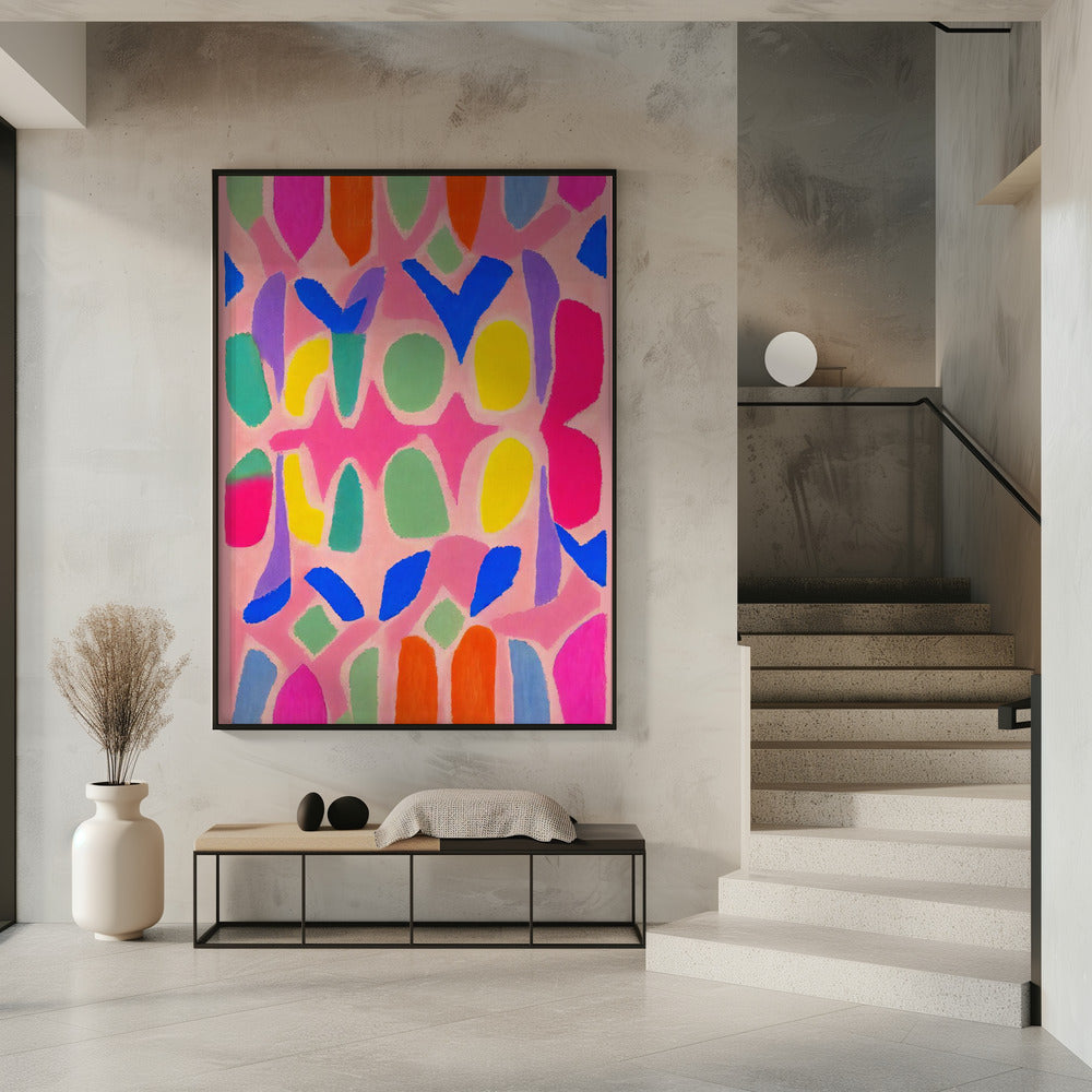 Pastel Neon  Pattern Poster