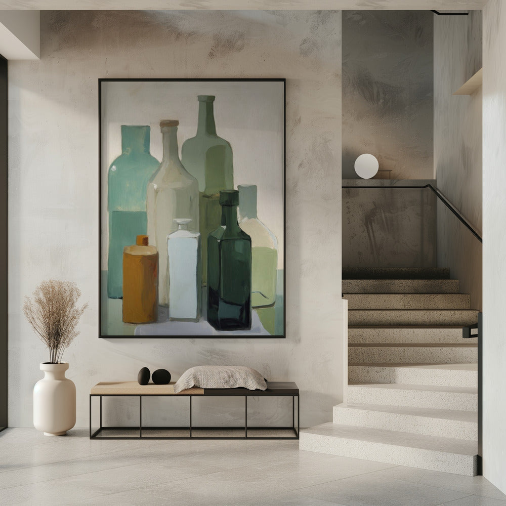 Green Bottles Poster