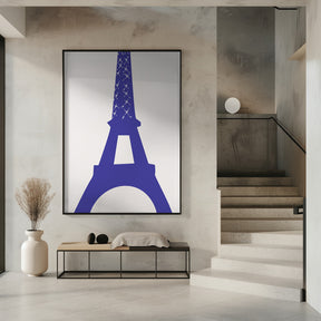 Eiffel Bleu Poster