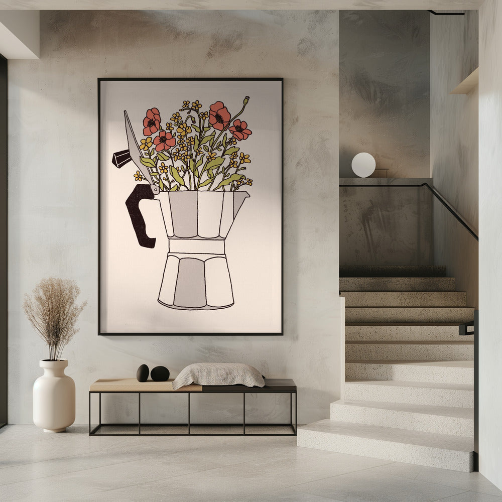 Moka Flowers Poster