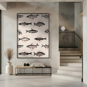 Fishes In Geometrics Nº4 Poster