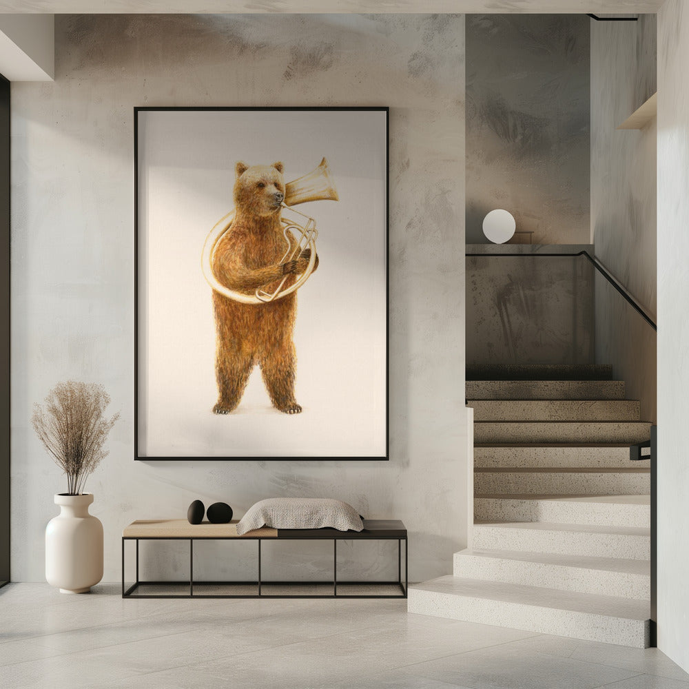 The Bear and His Helicon Poster