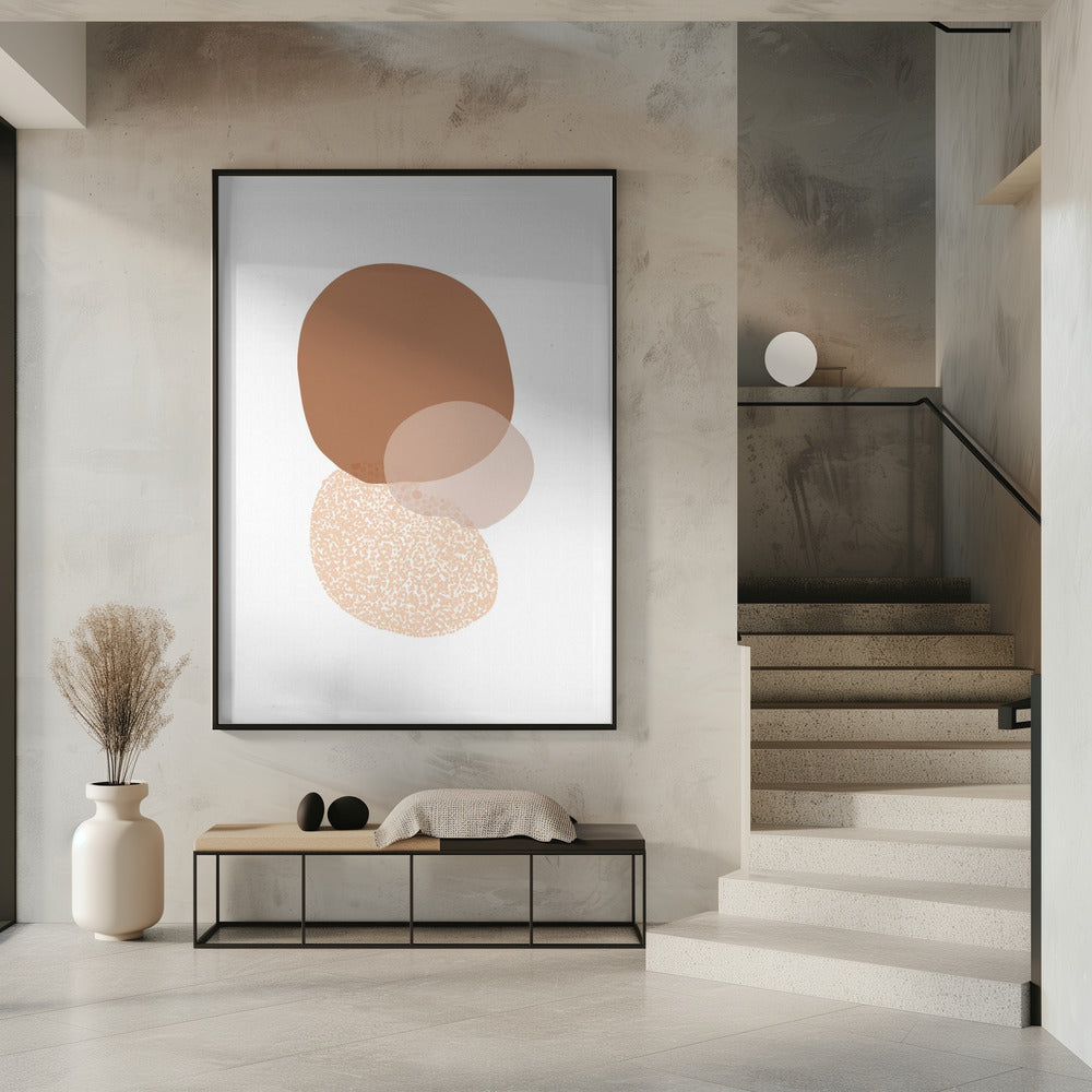 Abstract Circle Painting Poster