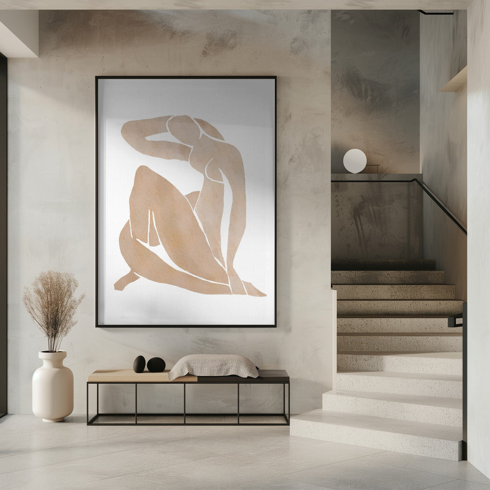 Women Shape Abstract Art Poster