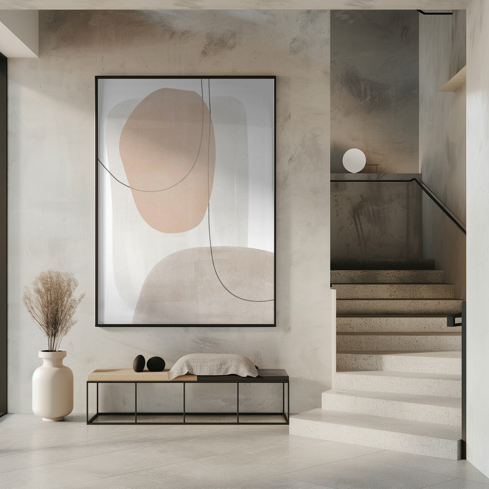 Circle Abstract Painting Poster