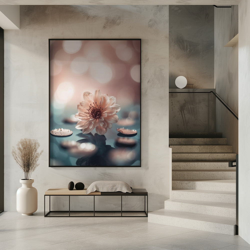 Coral Blossom Poster