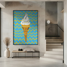 Ice Cream Blue Poster