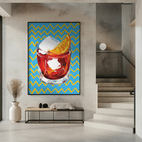 Negroni Blue Poster