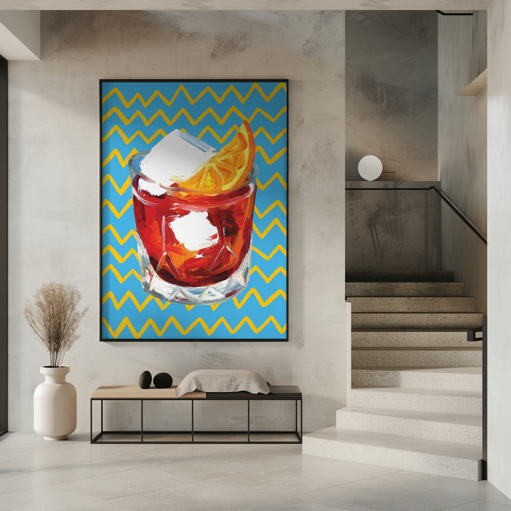 Negroni Blue Poster