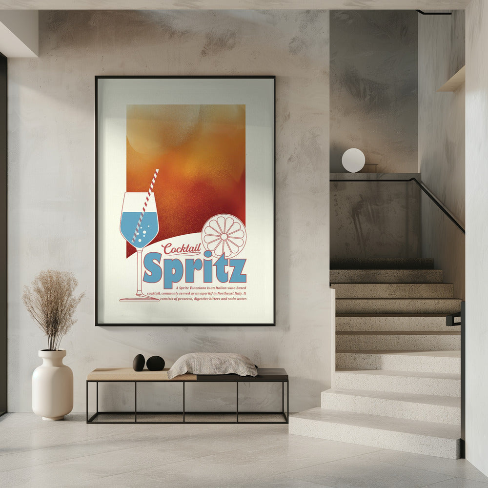 Aperol Spritz print Poster