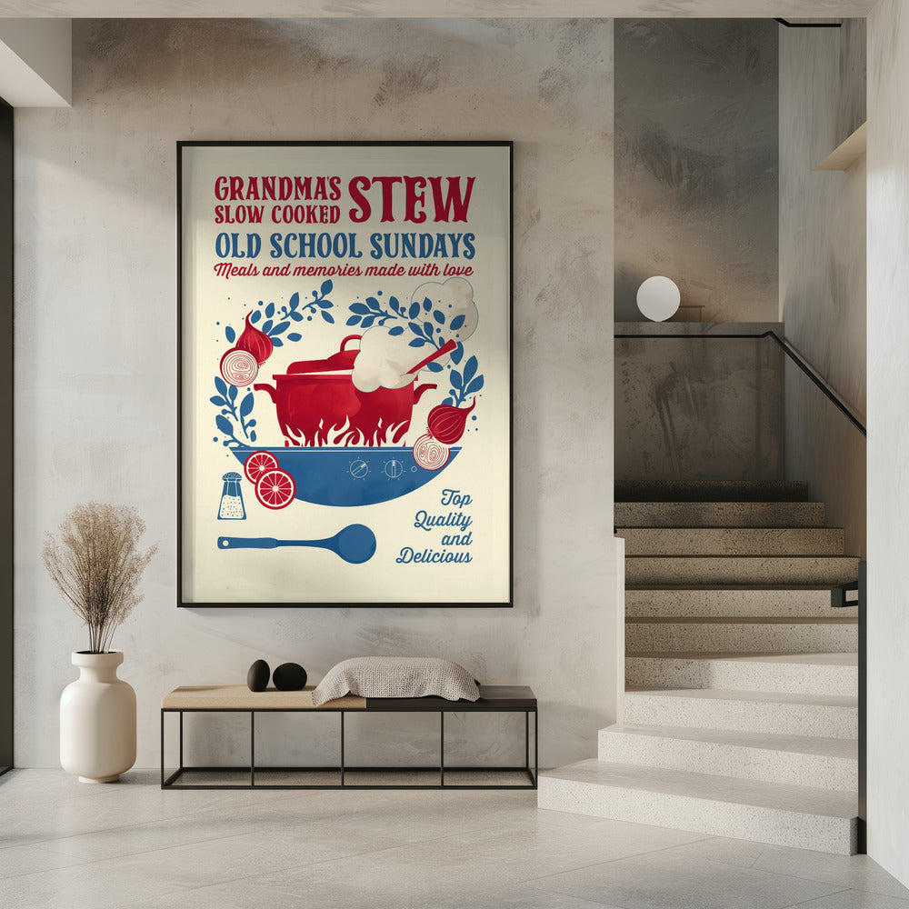 Grandmas Stew kitchen print Poster