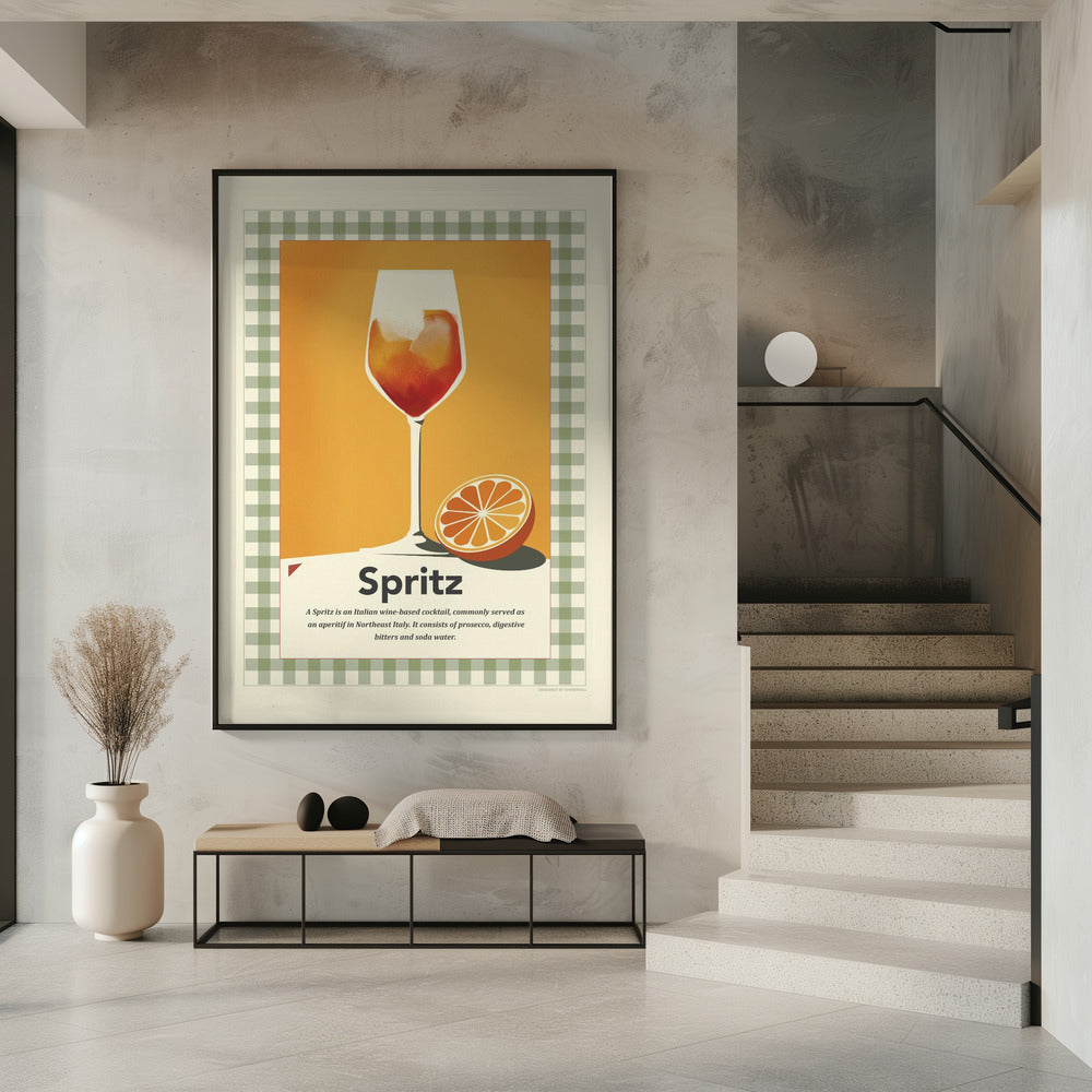 Spritz retro print Poster