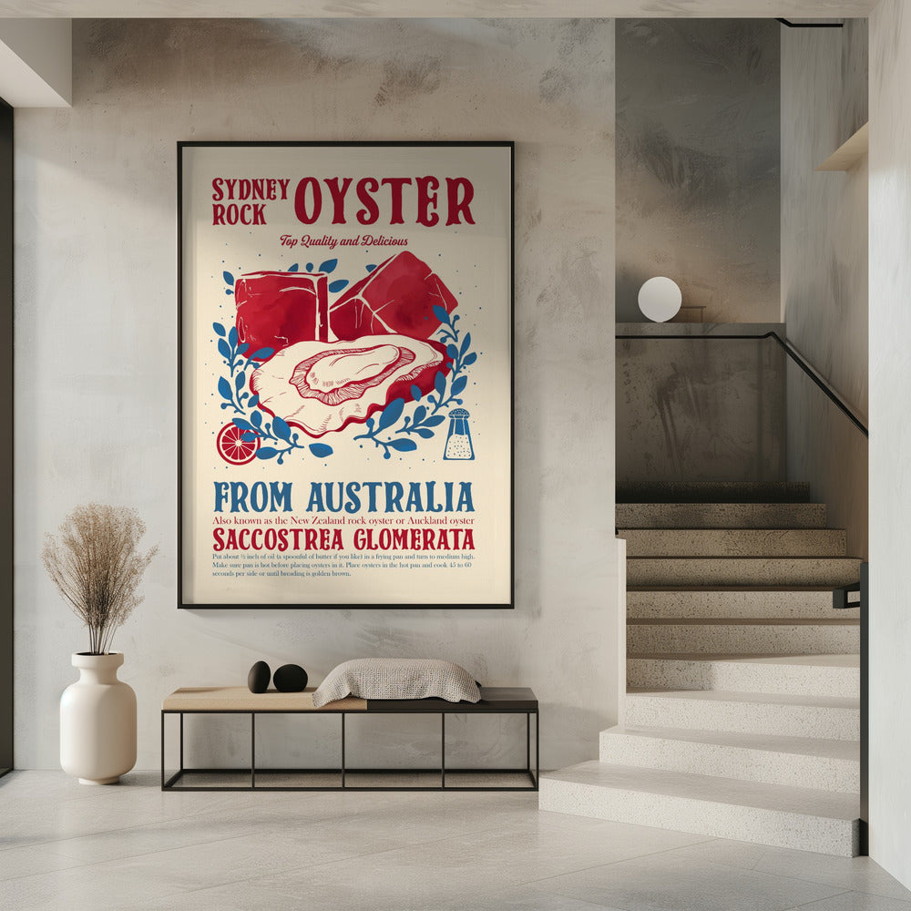 Oyster kitchen decor Poster