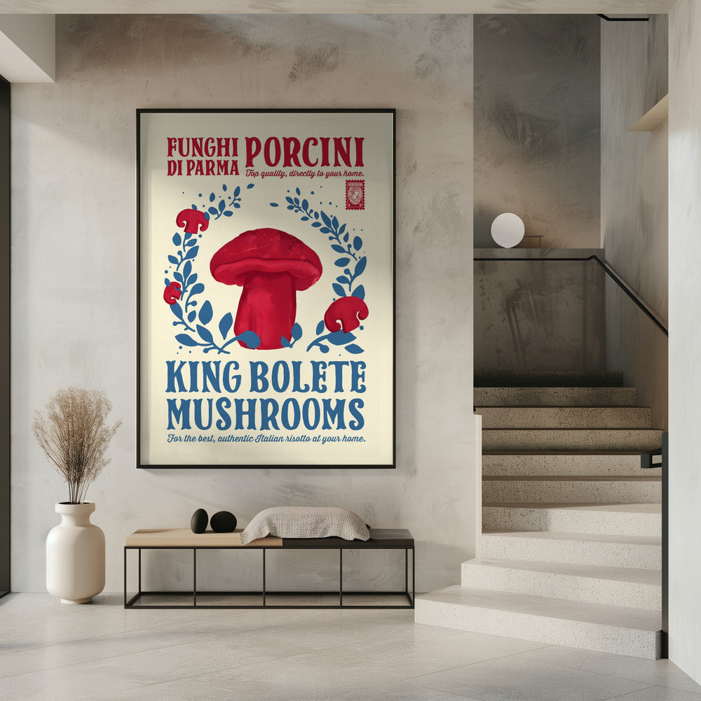 Porcini kitchen print Poster