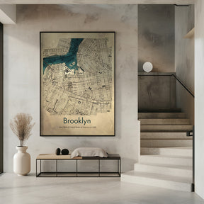 Brooklyn map Poster