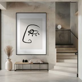 Abstract Face No2 Poster