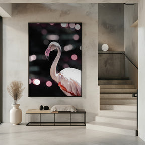 Disco Flamingo Poster