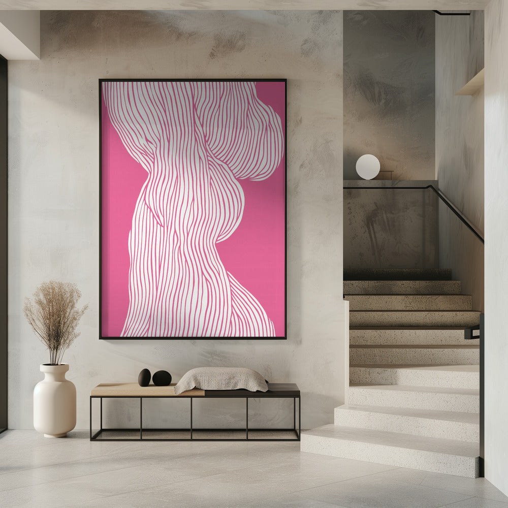 Fibers No 1 (Pink) Poster