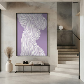 Fibers No 1 (Purple) Poster