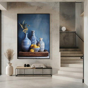 Blue Still Life Poster