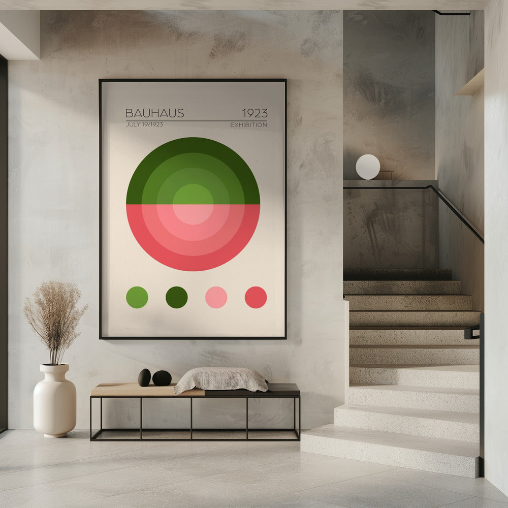 Bauhaus Yesil Daire Poster