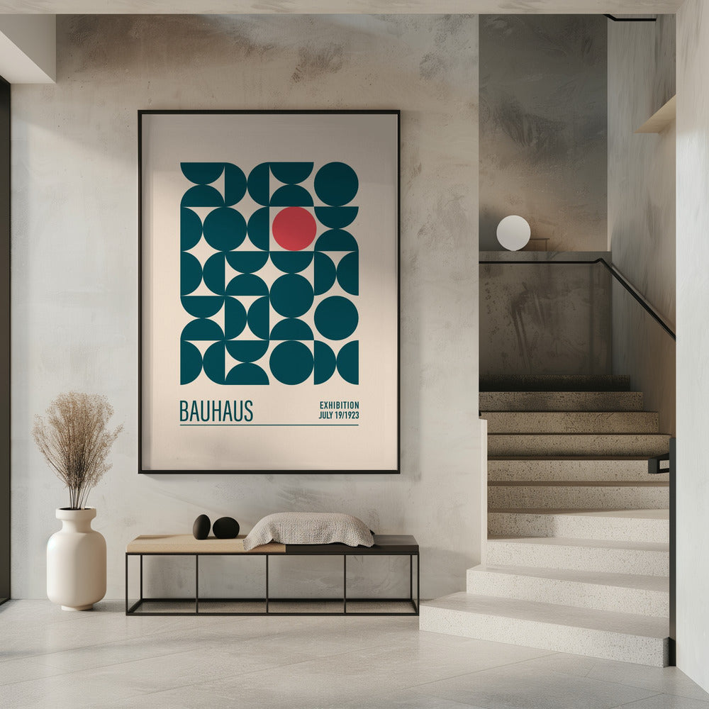 Bauhaus Mavi Kureler Poster