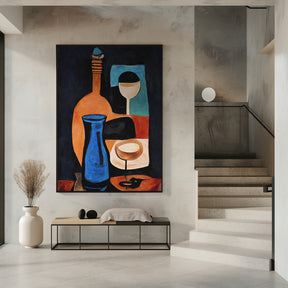 Still Life With Wine Poster