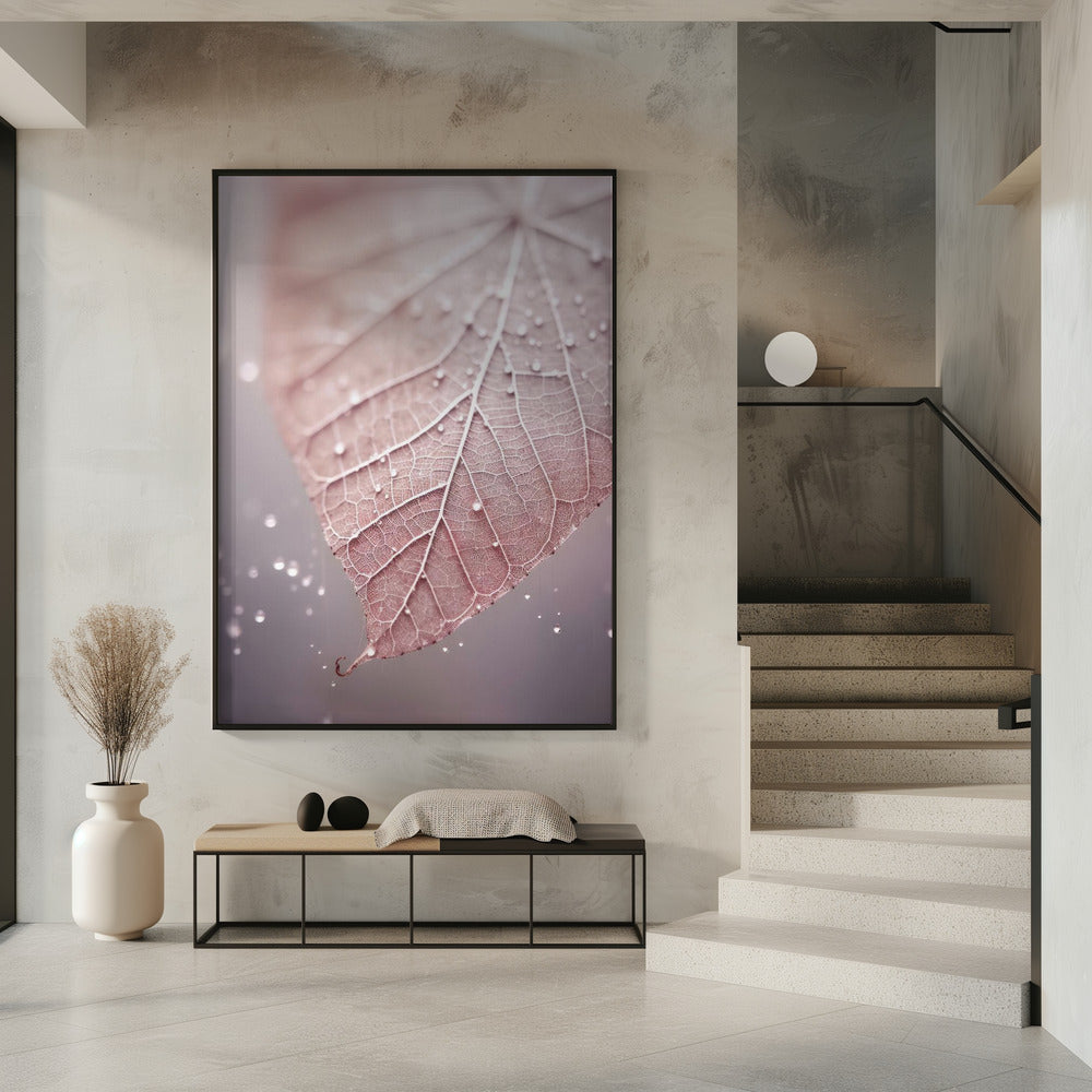 Rosy Leaf Poster