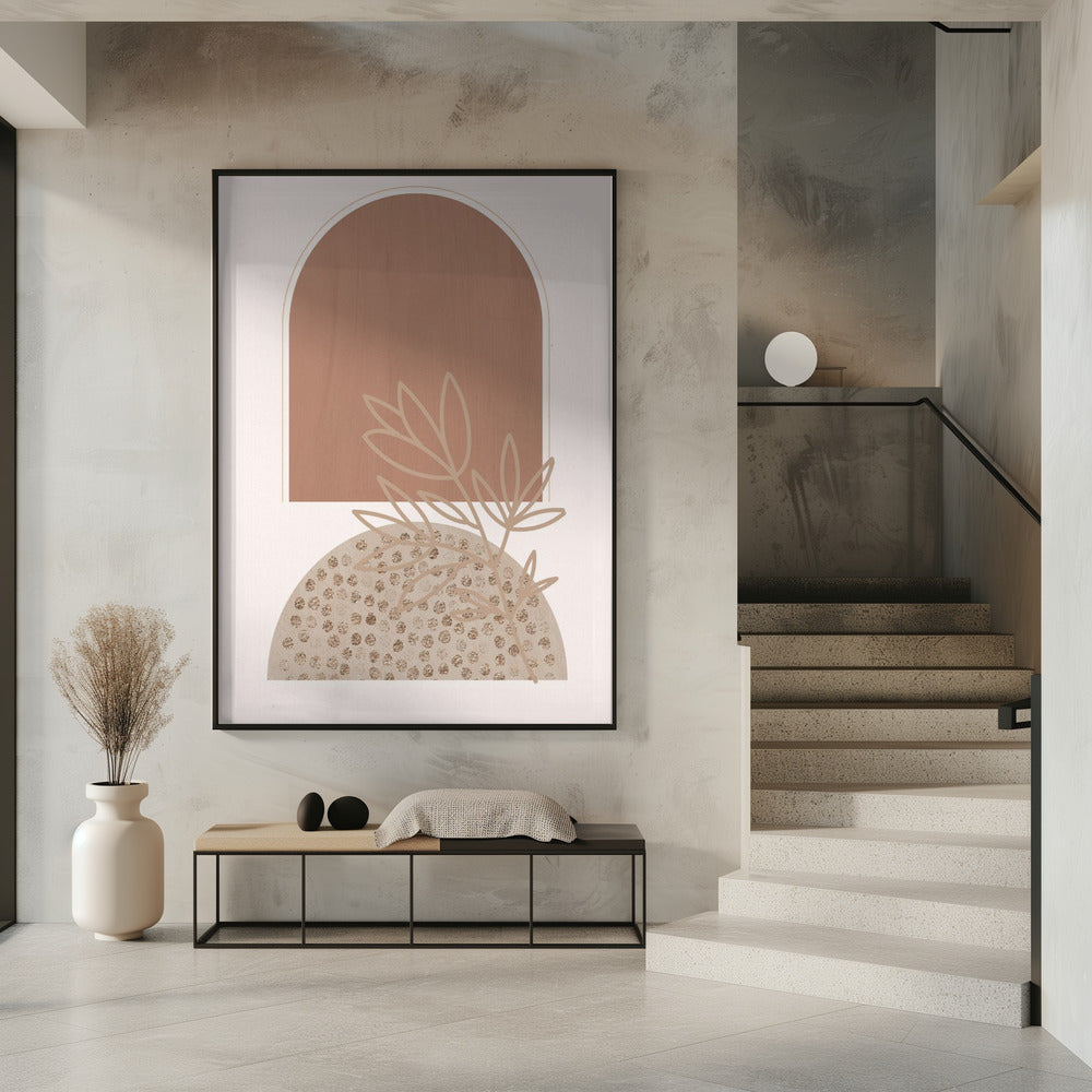 Boho Beige 1 Poster
