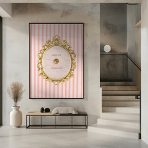 Champagnestriped4 Ratioiso Poster