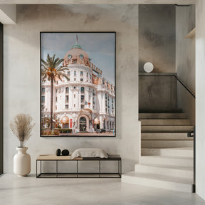 French Riviera Building Poster