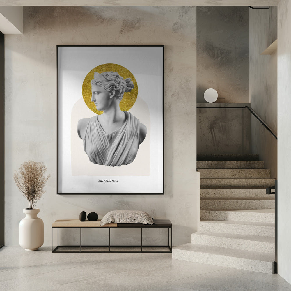 Gold Artemis Goddess Poster