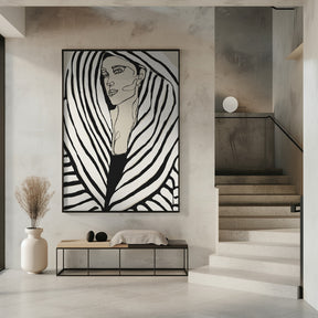 Striped Coat Poster