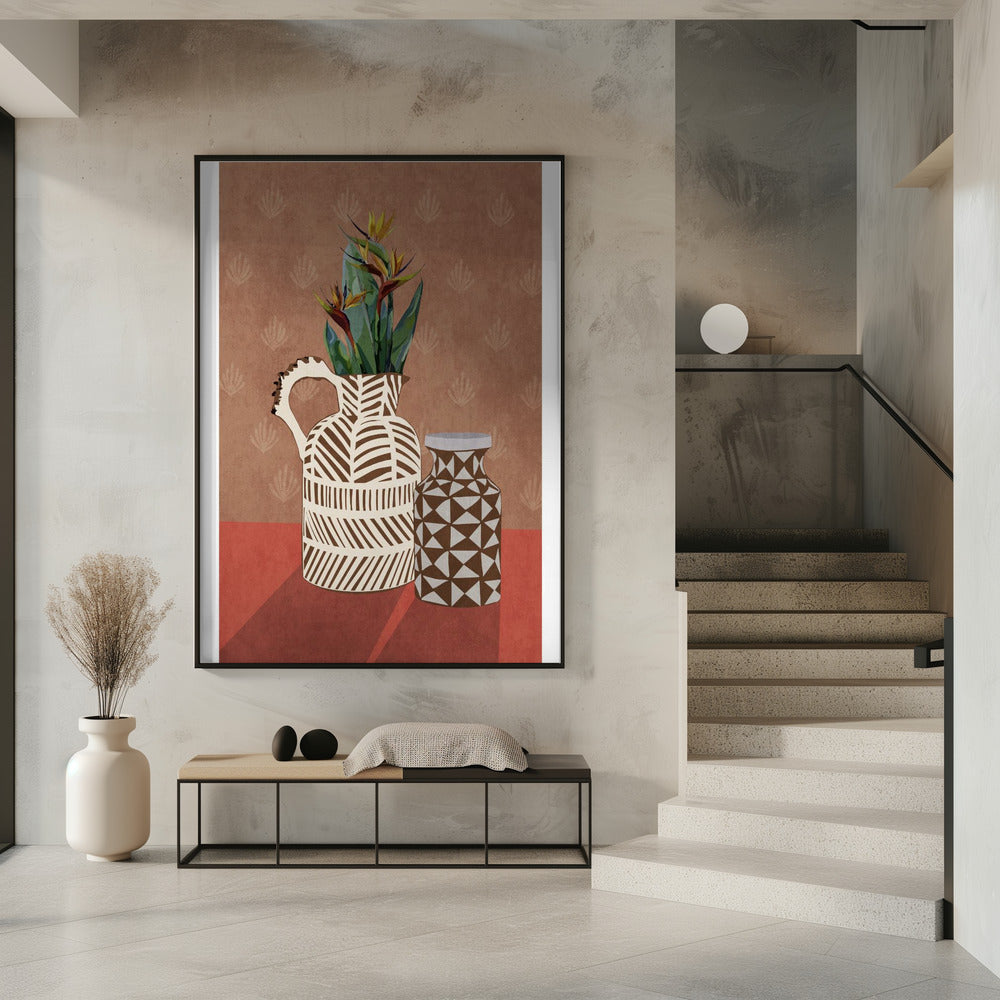 Flower Vase 4ratio 2x3 Print By Bohonewart Poster