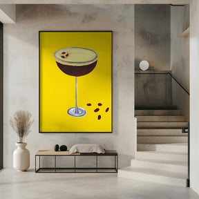 Espresso Martini Buttercup Yellow Poster