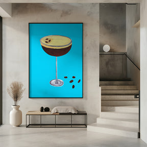 Espresso Martini Sky Blue Poster