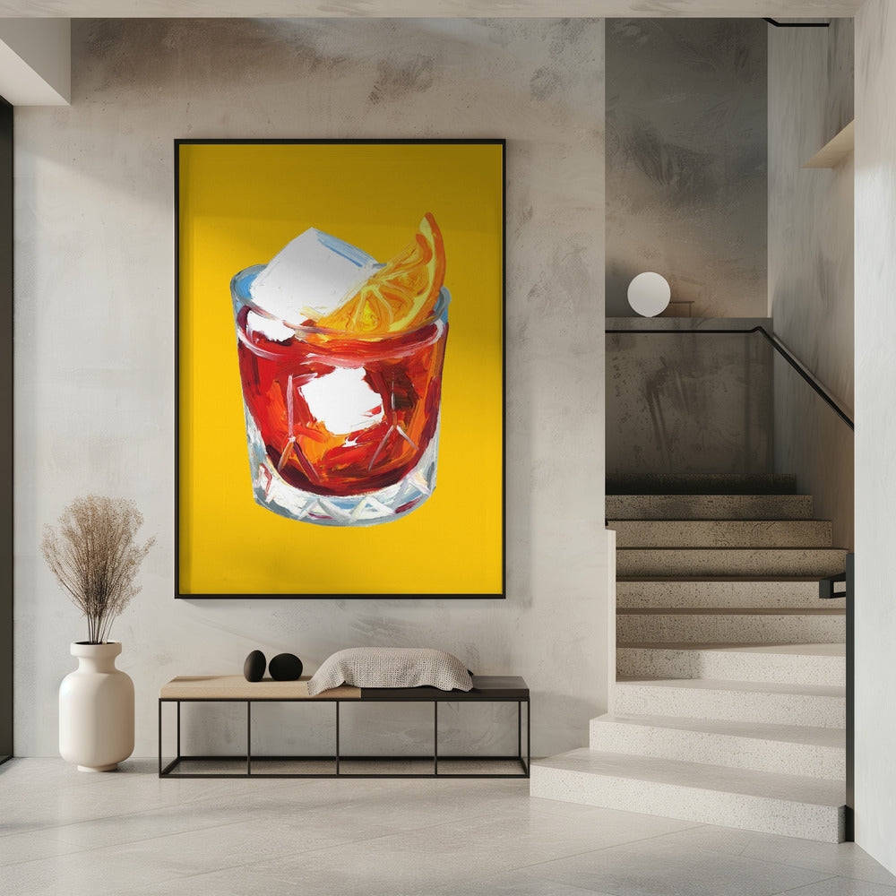 Negroni Sunshine Yellow Poster