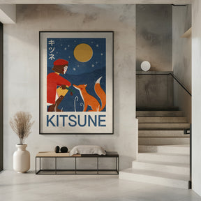 Kitsune Fox Poster