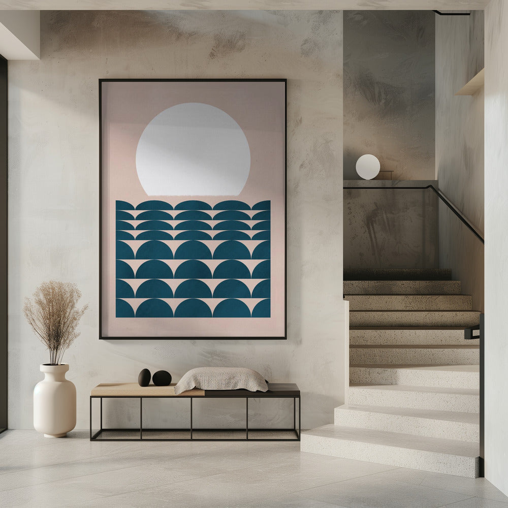 Geometrical Seascape Poster