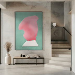 Stone Sculpture In Pink Poster