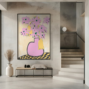 Pink Vase Poster