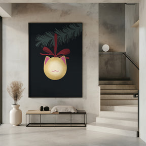 Meowrry bauble (black gold) Poster