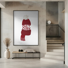 Get cozy (red) Poster